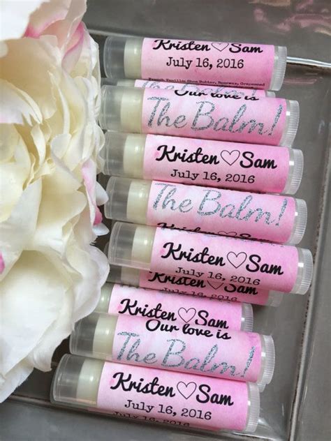 personalized lip balm for wedding.